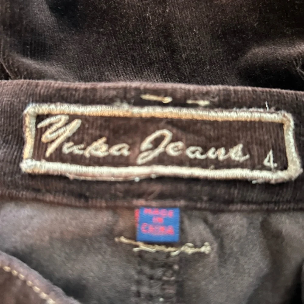 Yuka Women's Brown Corduroy Jeans Size 4 C:4302 NWT - Picture 3 of 3